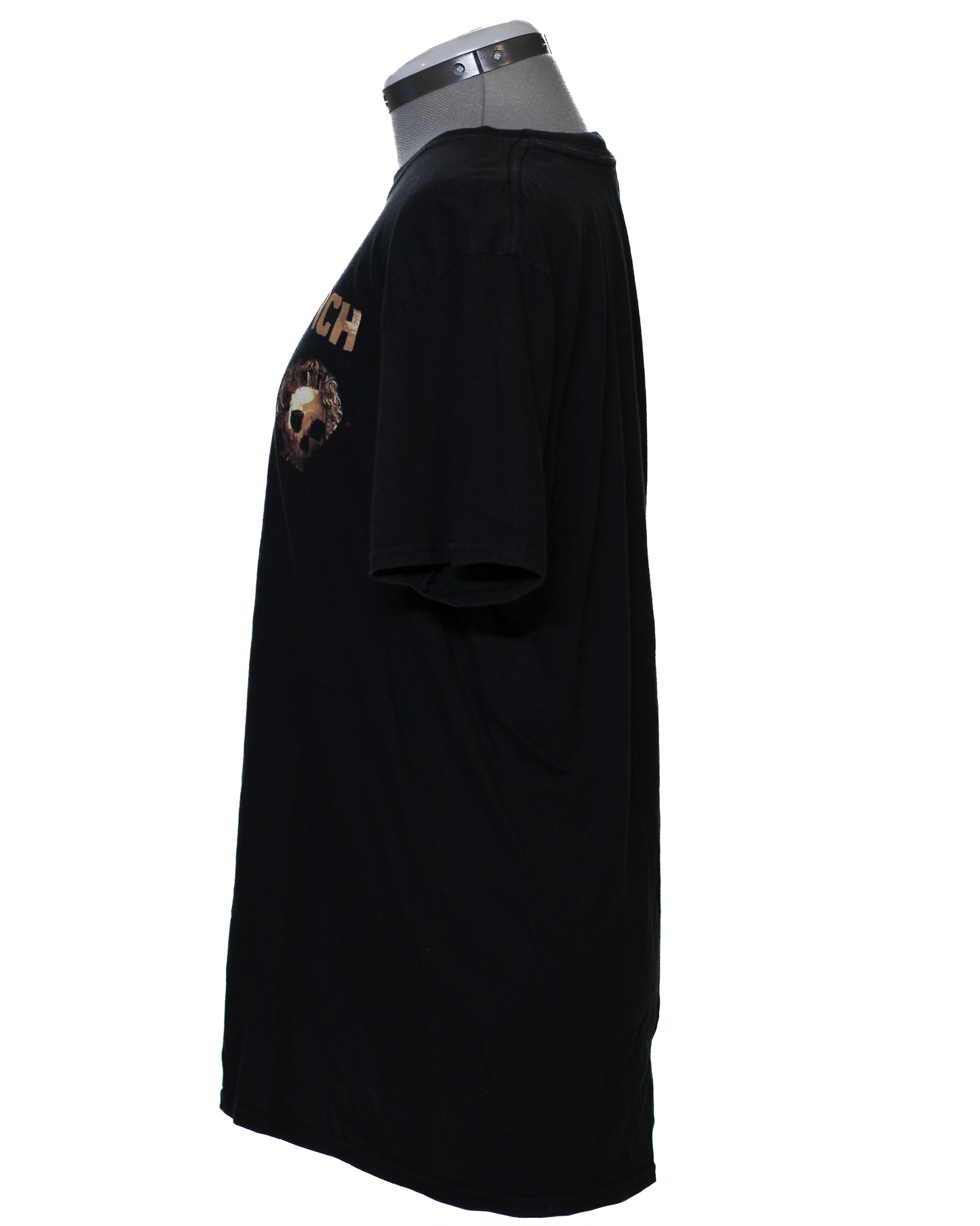 Camiseta negra con calaveras de la Fosa de las Marianas, talla L