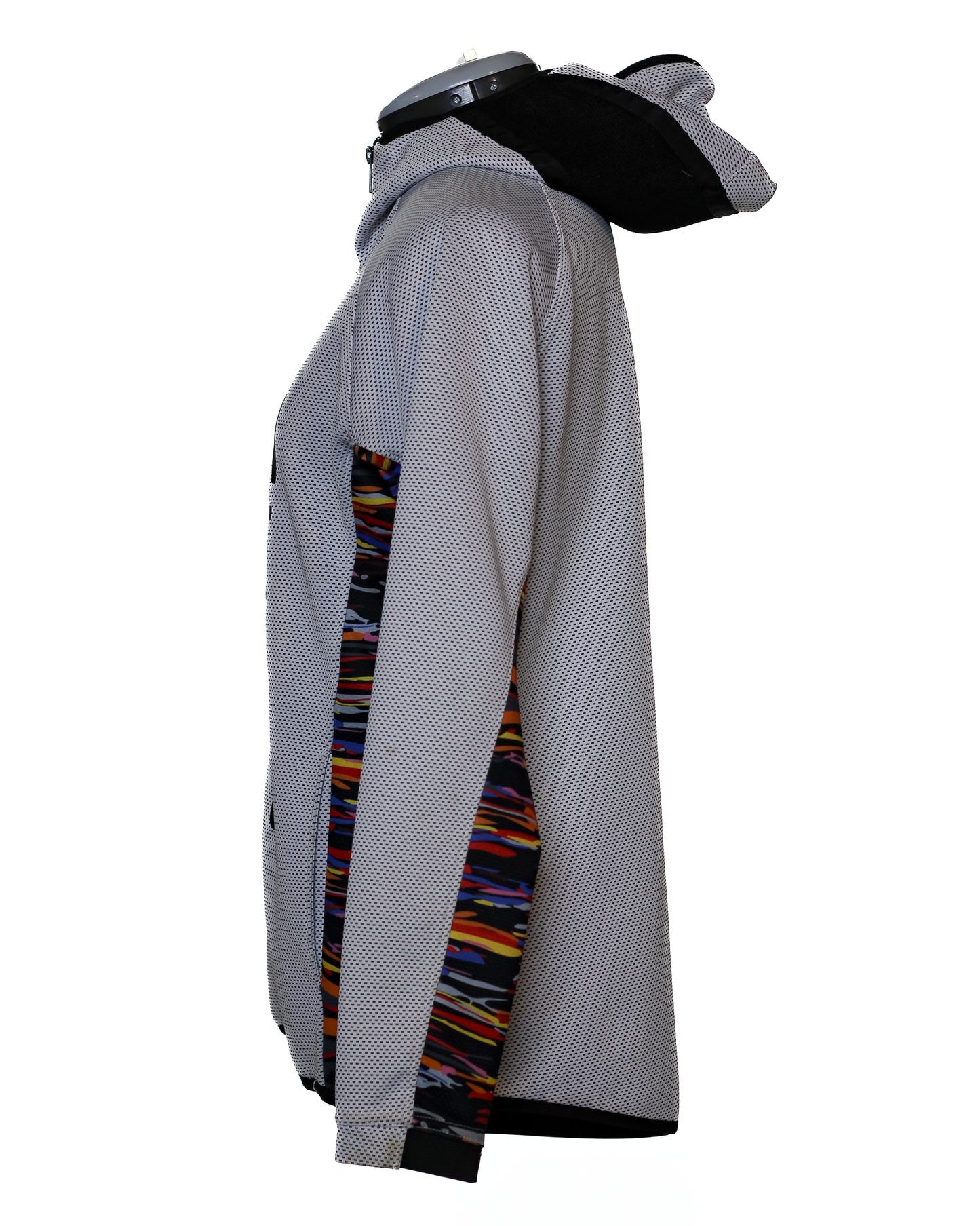 Chaqueta con capucha y cremallera completa perforada de los Brooklyn Nets de la NBA, gris