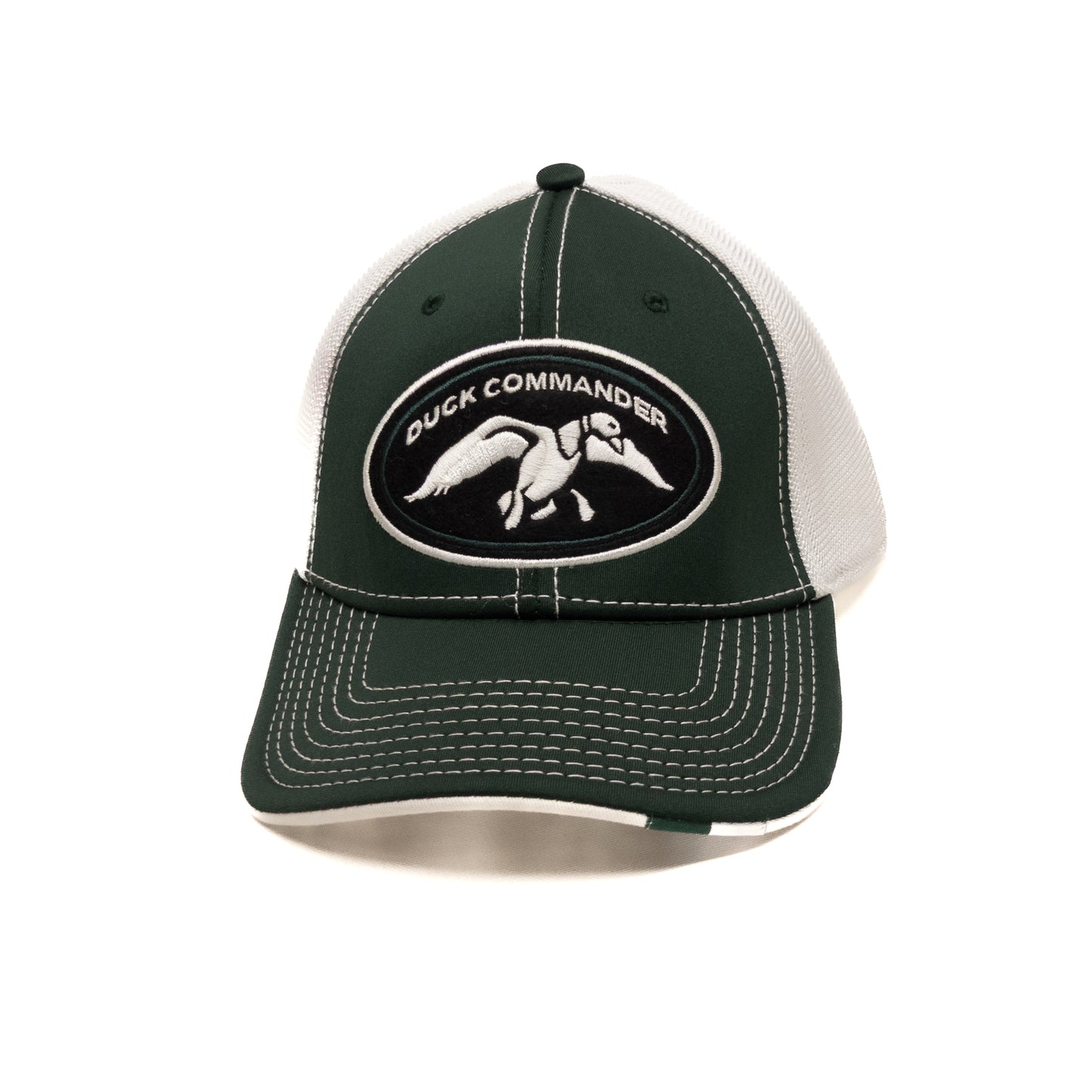 Duck Commander Duck Dynasty Trucker Hat Green White Mesh Snapback