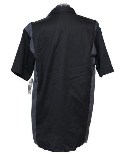 Dickies Two-Tone Short Sleeve Work Shirt Size L Black GreyDickies