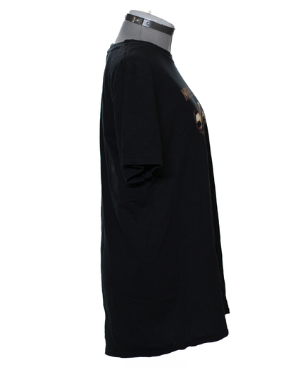 Camiseta negra con calaveras de la Fosa de las Marianas, talla L