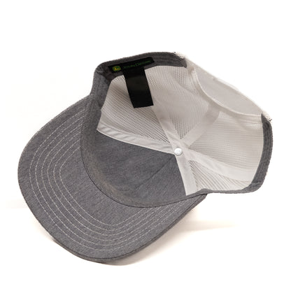 John Deere Trucker Hat Baseball Cap Gray Mesh Back